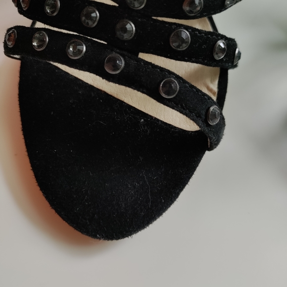 Michael Michael Kors ladies size 7 , black with clear rhinestones . Worn once. - Picture 5 of 8